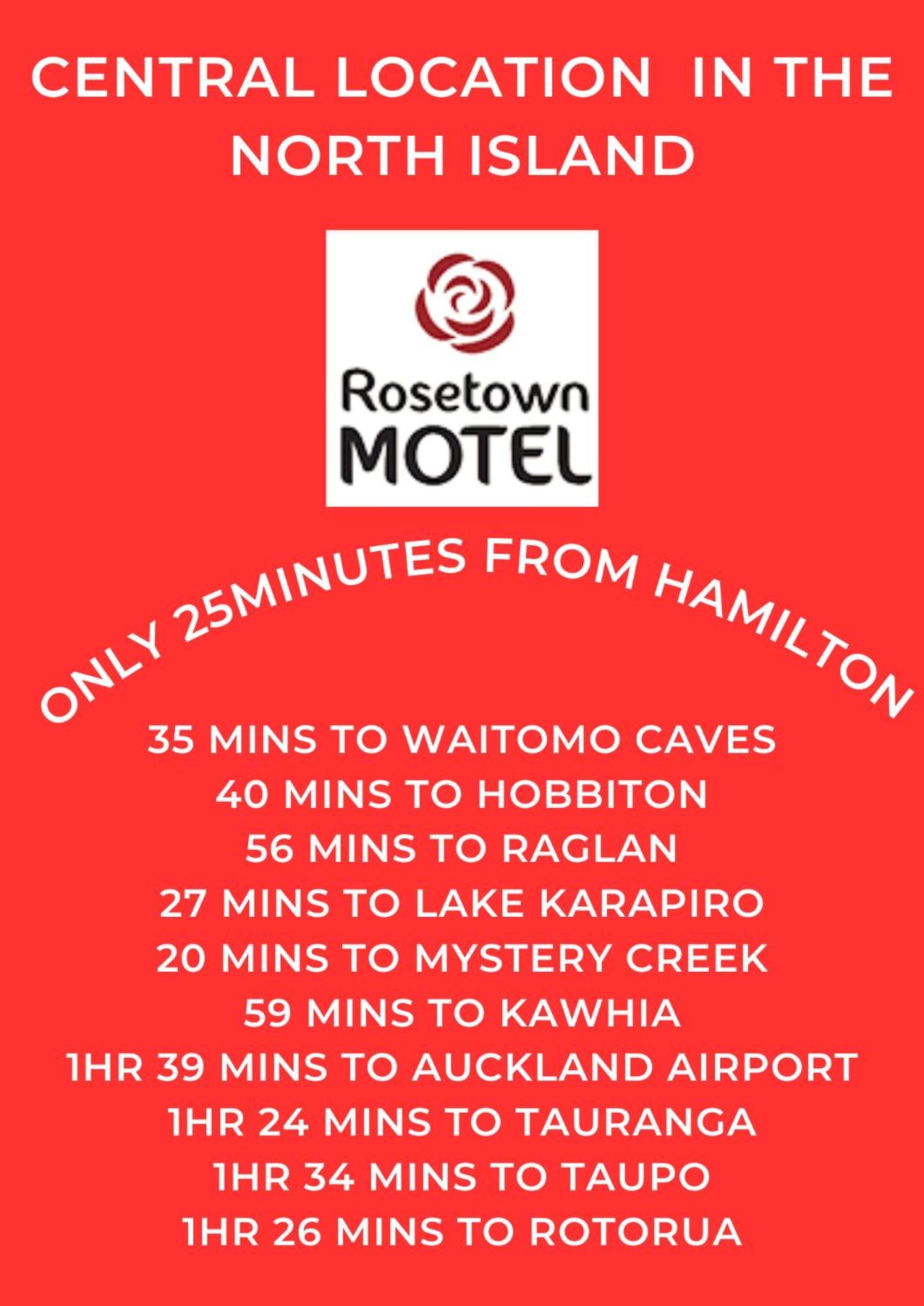 Rosetown Motel Te Awamutu Dış mekan fotoğraf